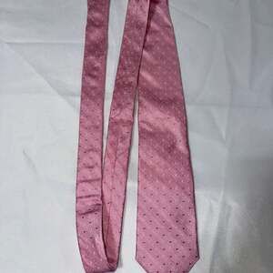 Brooks Brothers Pink and Light Blue Micro Dots Print Necktie